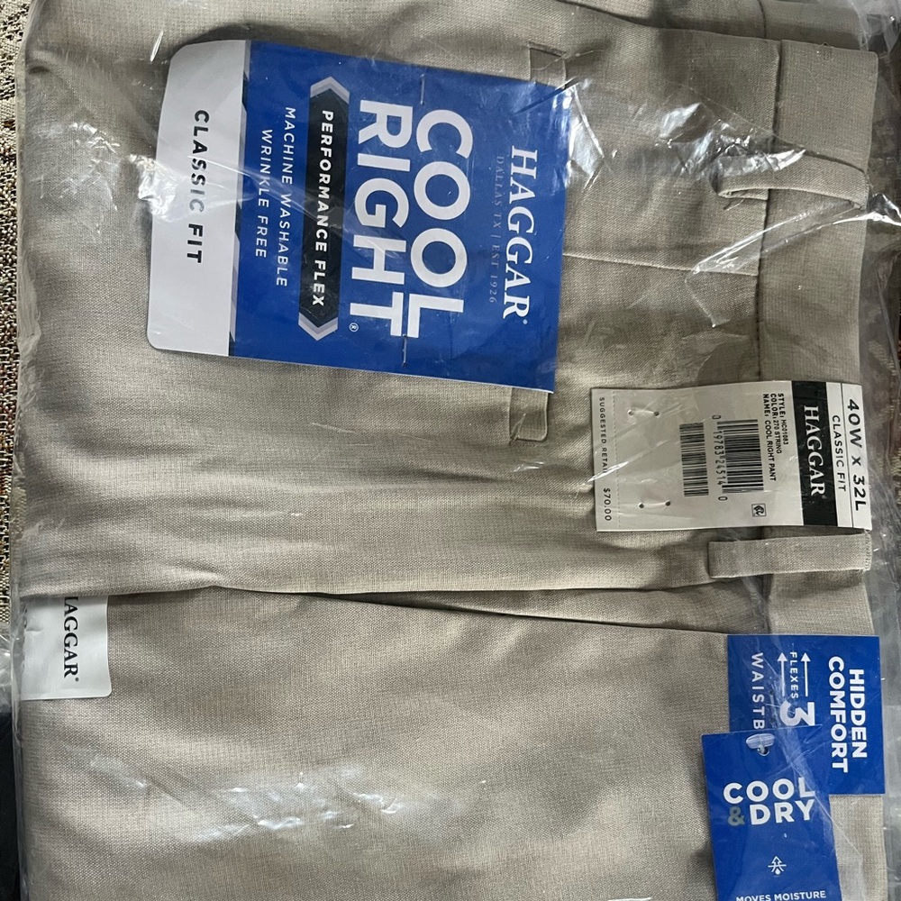 Men’s NWT Haggar dress pants. Size 40x32